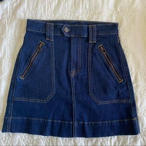 Denim mini skirt